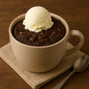 Brownie de Caneca no Micro-ondas