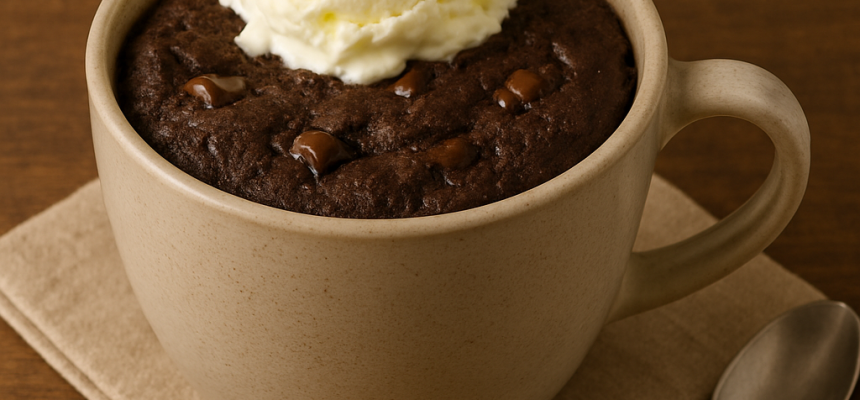 Brownie de Caneca no Micro-ondas