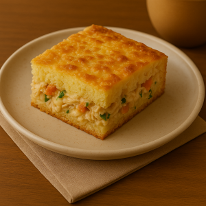Torta Cremosa de Frango com Requeijão