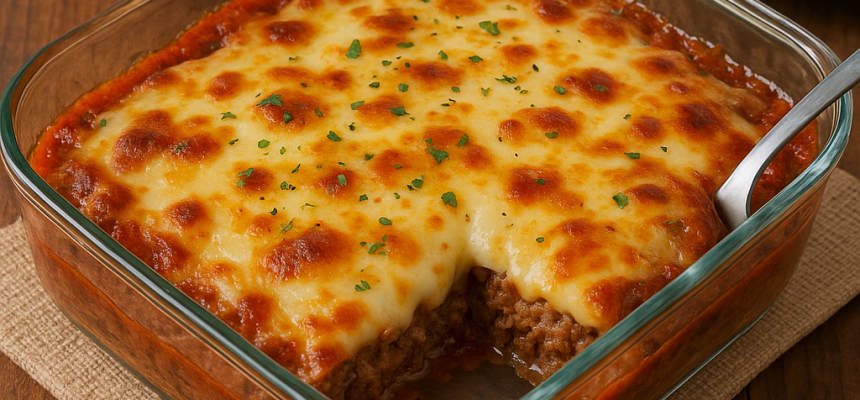 Carne Moída à Parmegiana