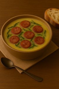 Caldo verde com linguíça