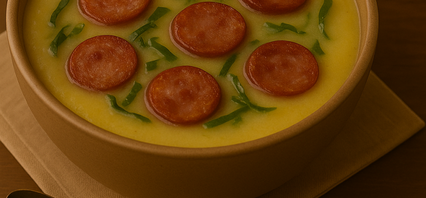 Caldo verde com linguíça