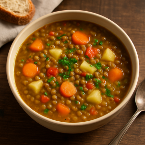 Sopa de Lentilhas com Legumes