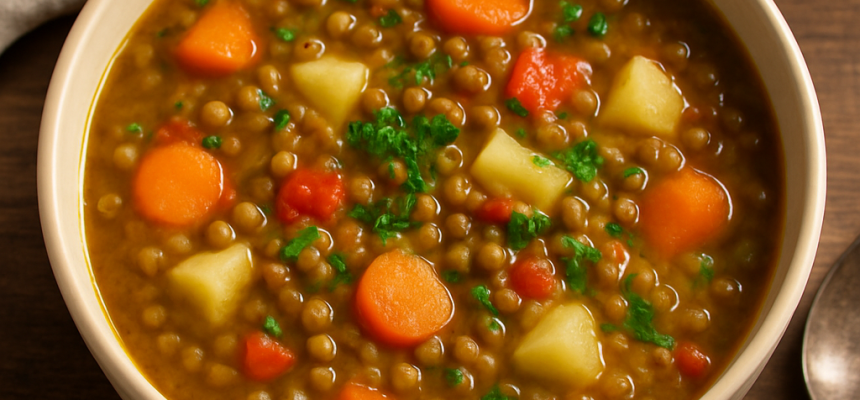 Sopa de Lentilhas com Legumes