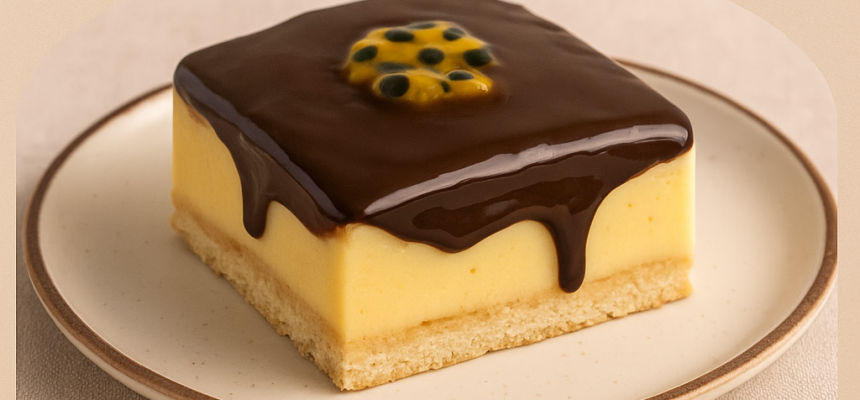 Pavê Gelado de Maracujá com Chocolate