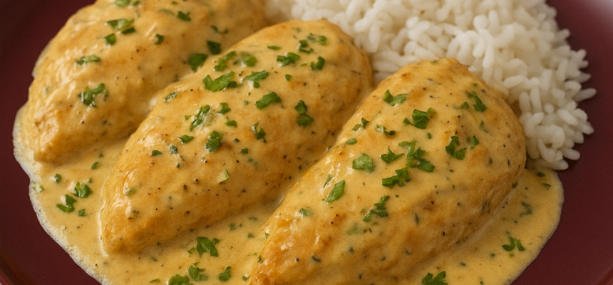 Frango Cremoso com Molho de Mostarda e Mel